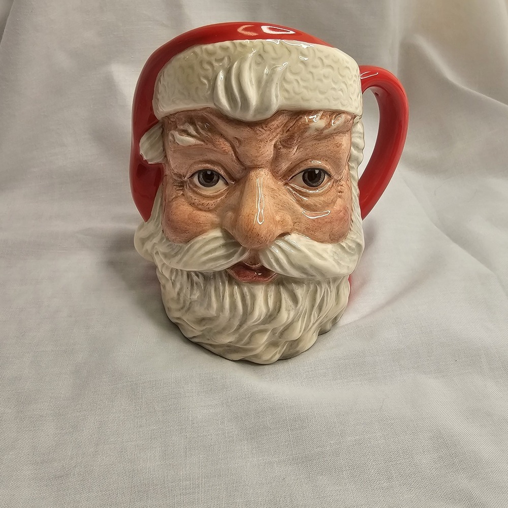 Royal Doulton Santa Claus Character Jug D6705 Signed Small 1983‎ Toby Mug